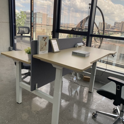 electric standing desk double-person staff lifting table