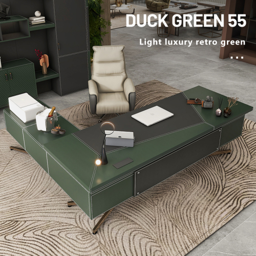 Hermes dark green office desk