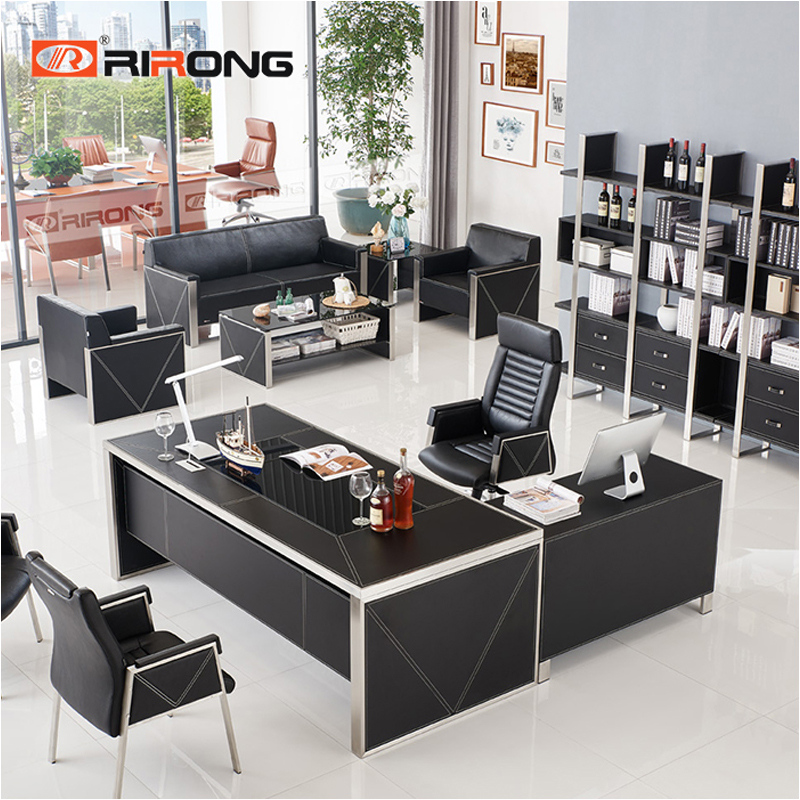 Dk-black executive table 