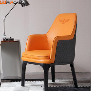 orange Home Office Leather luxury office chair               