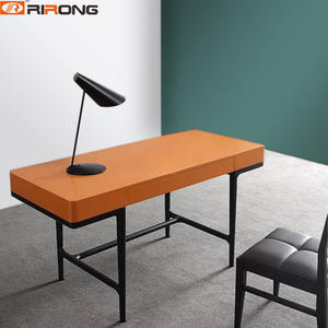 Orange Study Table Set computer desk