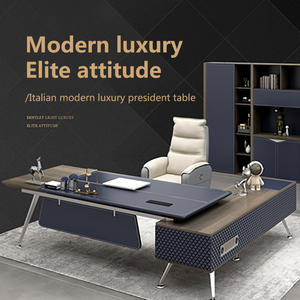 Leather Office Executive Desk Max Executive Desk President Table Supervisor Desk