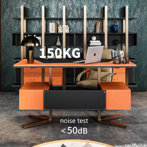 Light luxury electric Standing Lift Office Desk computer desk study home desk