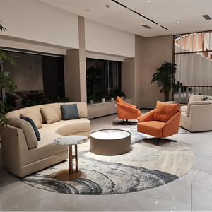 Curved sofa meeting area negotiation area multi-person sofa