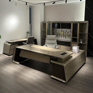 Desk executive desk high-end custom bright surface office desk